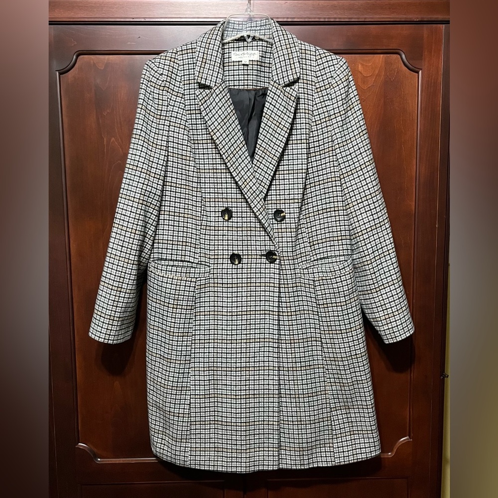 Miss Selfridge Plaid Coat